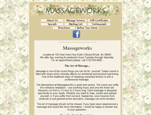 Tablet Screenshot of massageworksnj.com